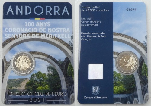 Moneta commemorativa andorra - moneta,