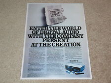 Pubblicità lettore CD Sony CDP-101, 1983, 1° lettore CD di sempre! Storia audio!