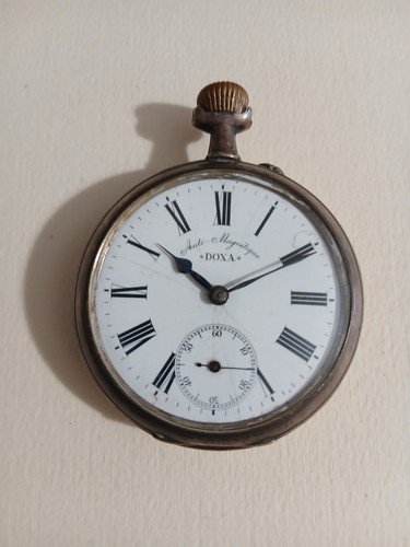 Argento 800 grande orologio - argento,