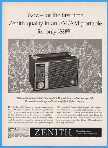 1962 zenith royal - fm, am