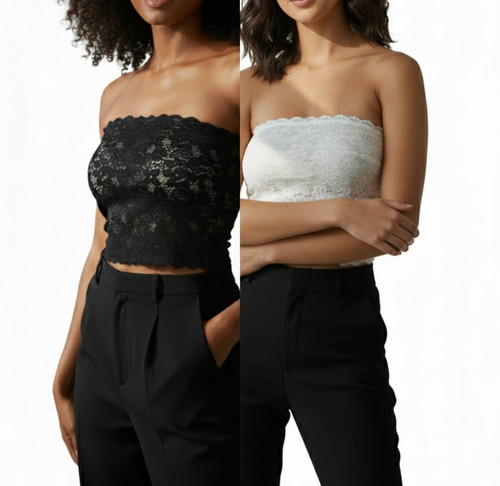 Reggiseno stretch nero avorio - stretch, nero/avorio