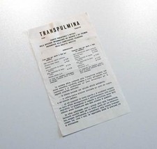 BUGIARDINO TRANSPULMINA FIALE SUPPOSTE SIGURTA' FARMACEUTICI ANNI 50/60 L0755S10