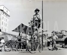 Foto Vintage Milano 1950 Biciclo stampa 24x30