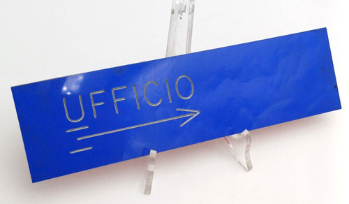Targa ufficio plastica - '', ''
