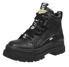 Buffalo Aspha Mid - Stivaletti Plateau Nero - Taglia 39 Scarpe Donna Stivaletti