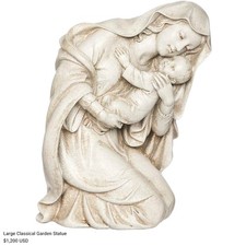 6.5x10.25x13 Kneeling Madonna