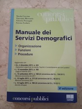 LIBRO  CONCORSI PUBBLICI ENTI LOCALI MANUALE DEI SERVIZI DEMOGRAFICI MAGGIOLI