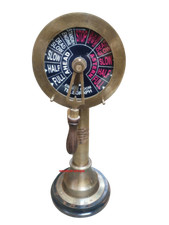 Telegrafo ottone antico marino 20" sala macchine campana suono telegrafo...
