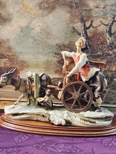 Giuseppe Armani Figurina Organetto Statua Capodimonte Firenze Carillon svizzero