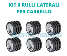 KIT 6 RULLI LATERALI PER CARRELLO 105X75MM BARCA GOMMONE RULLO LATERALE 