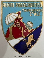 ALPINI I° PLOTONE PARACADUTISTI BRIGATA TAURINENSE DISTINTIVO PRODUTTORE LORIOLI