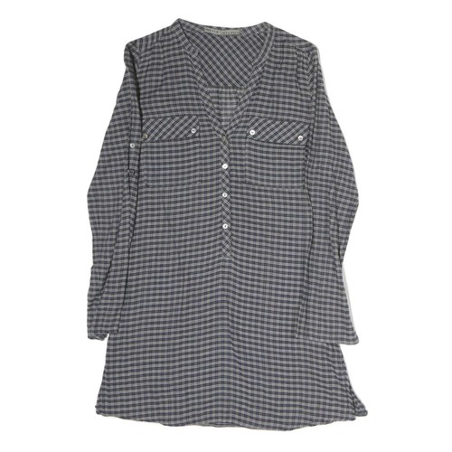 Zara donna grigio blu quadri - zara,