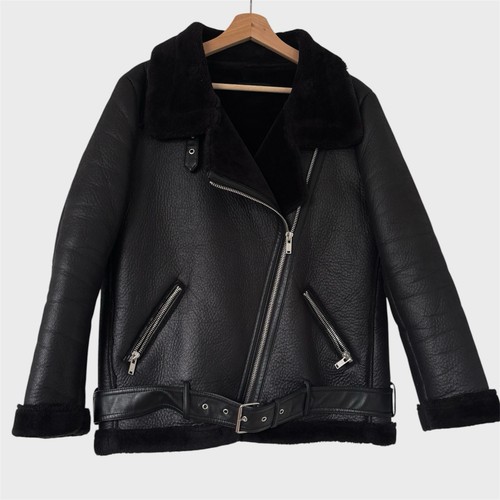 Cappotto giacca biker aviatore