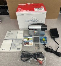 NUOVA videocamera Canon ZR960 Mini DV con scatola e accessori originali spedizione gratuita negli Stati Uniti