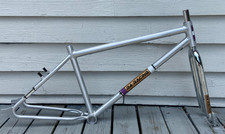 Telaio BMX professionale R4 Retro 6061 alluminio 29" e forcella cromata, grezzo con rivestimento trasparente