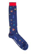 GALLO - Calzini uomo lunghi con fantasia burraco lovers