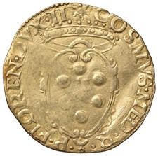 r77 M360 FIRENZE Cosimo I (1536-1574) Scudo d'oro MIR 117 RARO - ONDULATO