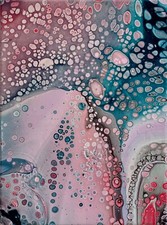 Quadro astratto acrilico 18x24