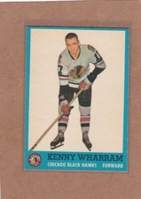1962-63 TOPPS HOCKEY KENNY WHARRAM #39 FALCHI NERI EXMT *A32454