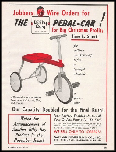 1946 oakland engineering billy - 1946,