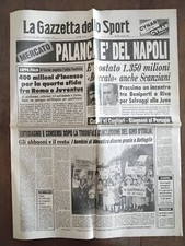 LA GAZZETTA DELLO SPORT 9/6/1981 COPPA ITALIA - PALANCA AL NAPOLI  - BATTAGLIN