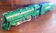 Locomotiva verde Marx 2-4-2 ~