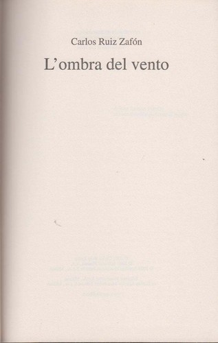 Libro ombra del - l'ombra,
