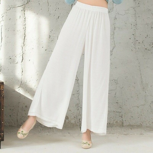 Donna pantaloni gamba - a,
