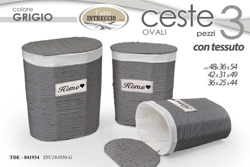 Ceste vimini portabiancheria - 3,