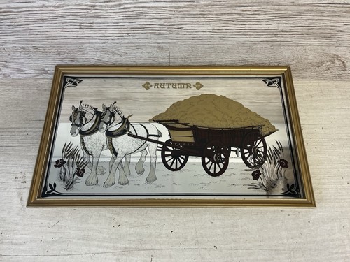Vintage 1970s picture mirror - 1970s,