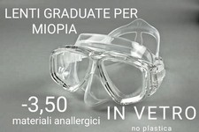maschera snorkeling miopia  - 3,50 anallergiaco Unisex spedz. veloce SOLO X OGGI