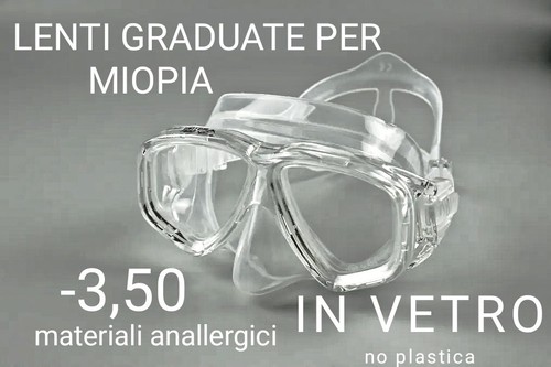 Maschera snorkeling miopia - miopia,