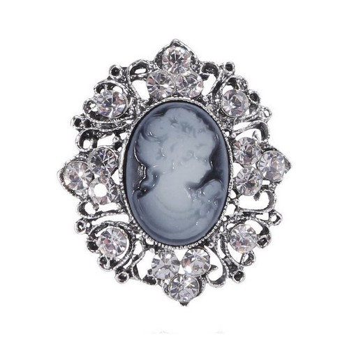 Spilla gioiello cammeo busto