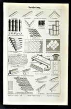 1904 Antica Stampa..ARCHITRAVI