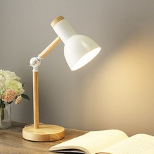 Lampada da tavolo in legno e