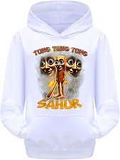 Felpa per bambini unisex TUNG TUNG TUNG SAHUR meme tralalero tralala bambino/a