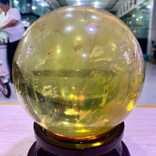 Pietra di fusione gialla 15 libbre sfera di cristallo quarzo sfera di cristallo magia reiki heal