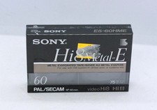 4 pezzi Sony Hi8 Metal-E SP 60