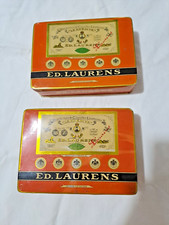 Due scatole metalliche in latta - Sigarette egiziane vintage ed Laurens