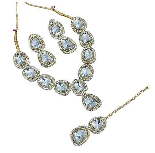 Collana etnica kundan indiana - collana,