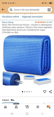 Telo termico per piscina intex - termico,