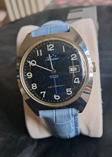 Orologio Watch Perseo Ferrovie Dello Stato  Blue  Dial Originale 17 Jewel Swiss