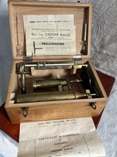 EBULLIOMETRO- Ditta Ing. C. Bullio, Milano- NUOVO con ISTRUZIONI e CERTIFICATO  