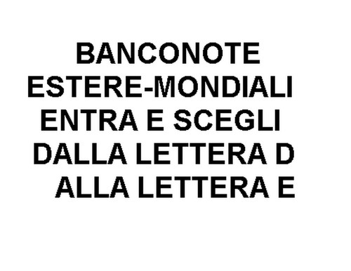 Banconote estere mondiali - banconote, estere-mondiali