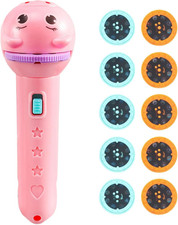 Torcia Giocattolo - 80 Motivi Giocattolo Torcia Proiettore per Bambini Piccoli,L