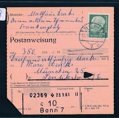 31818 90pf heuss - heuss, ii