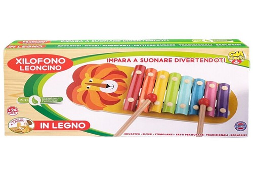 Xilofono leoncino legno - in,