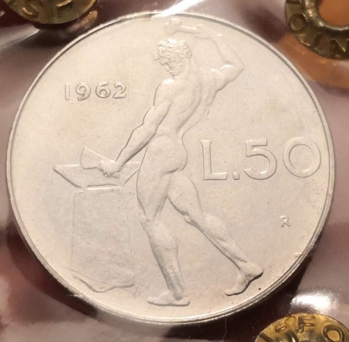 Moneta lire 1962 italia - lire,
