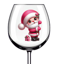 12x Adesivo Vinile Rosa Natale
