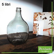 Damigiana di vetro trasparente